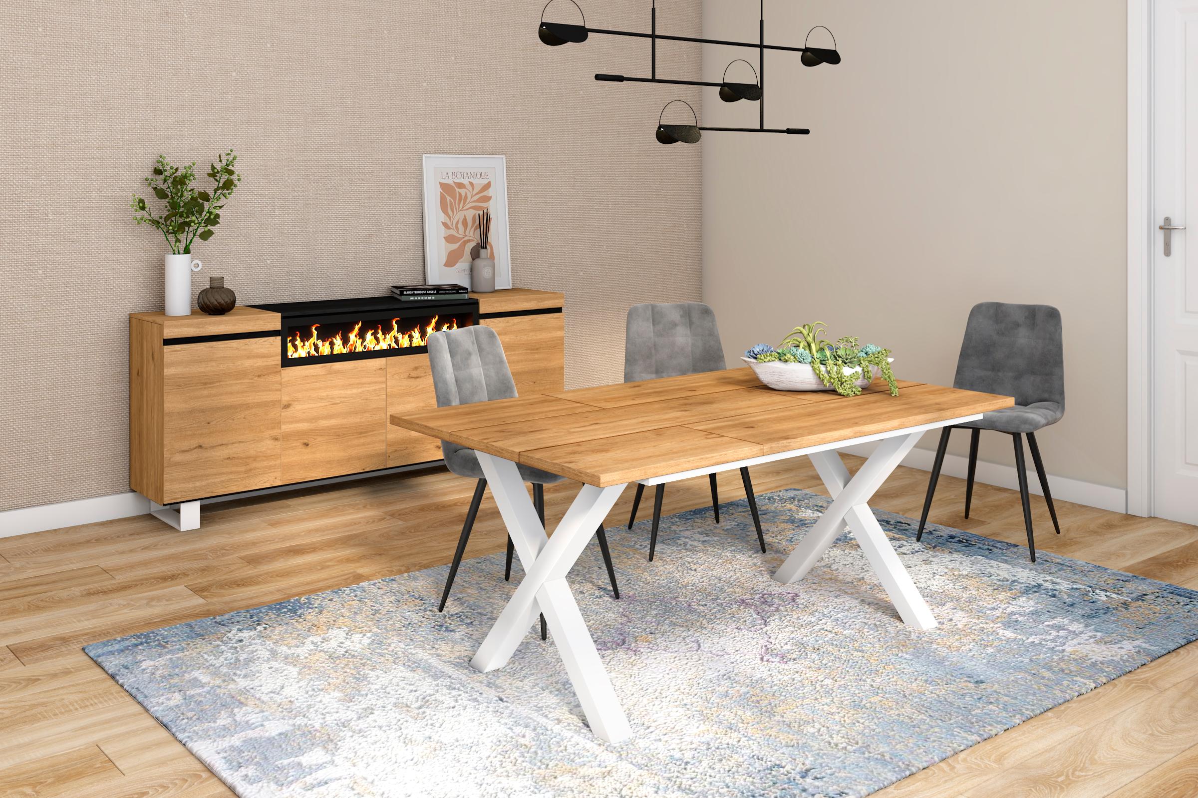 Table à manger, 8 personnes, 170 cm