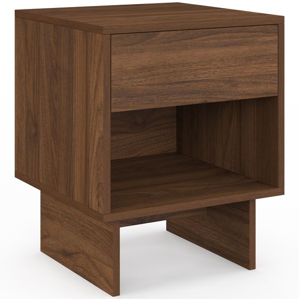 Tables de chevet Yumi effet noyer - lot de 2