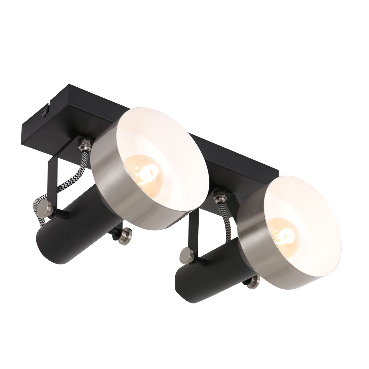 Spot plafond noir - Acier