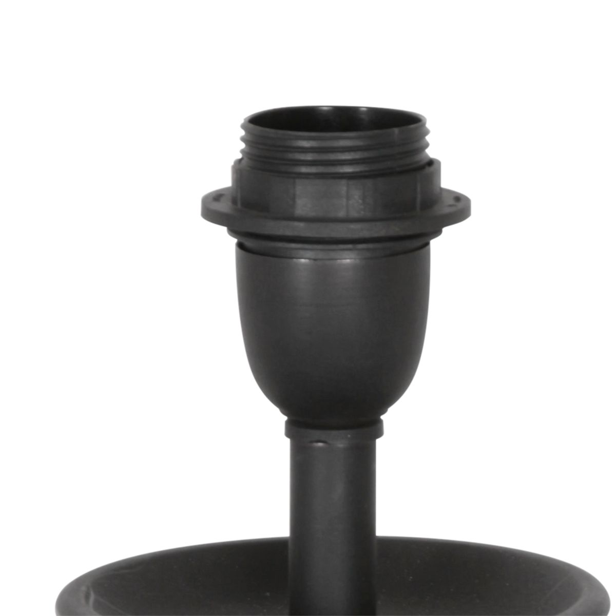 Lampe de table avec abat-jour en lin noir et doré - Lyons