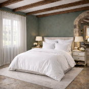 Taie de traversin unie - 86x185cm percale de coton Blanc