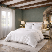 Drap plat uni - 270x310cm - percale de coton