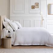 Drap housse blanc - 90x90cm Dolly - satin de coton brodé