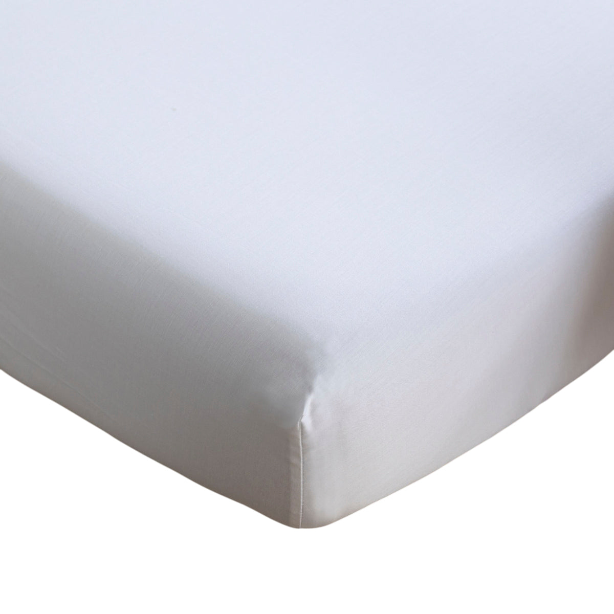 Drap housse blanc - 90x90cm Dolly - satin de coton brodé