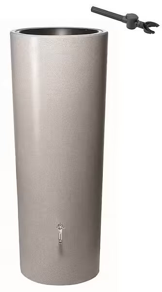 Récupérateur d´eau de pluie Stone 2 en 1 350 L - Silver