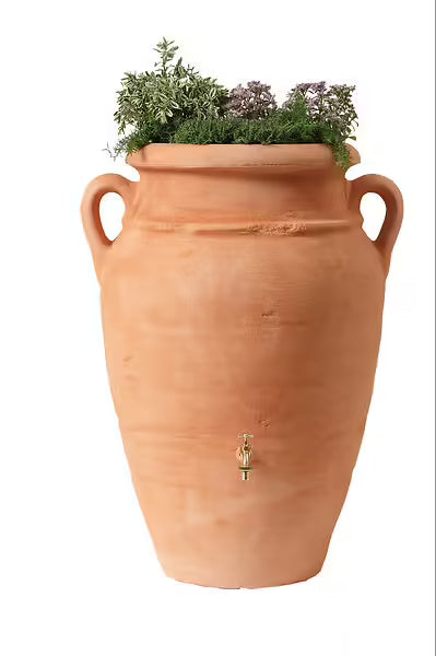 Récupérateur d´eau de pluie - Réservoir Antik amphore 600 L - Terracotta