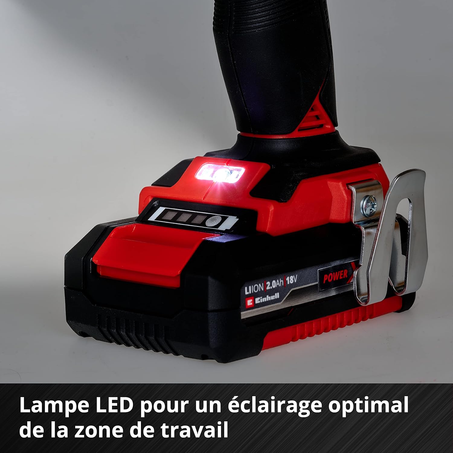 Perceuse Visseuse à percussion sans fil + 2 Batteries 2,0 Ah, un chargeur et un coffret