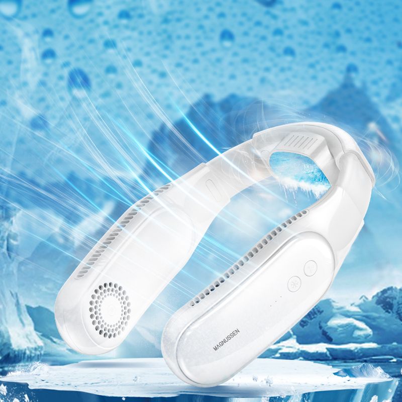 Ventilateur de cou portable blanc luxe