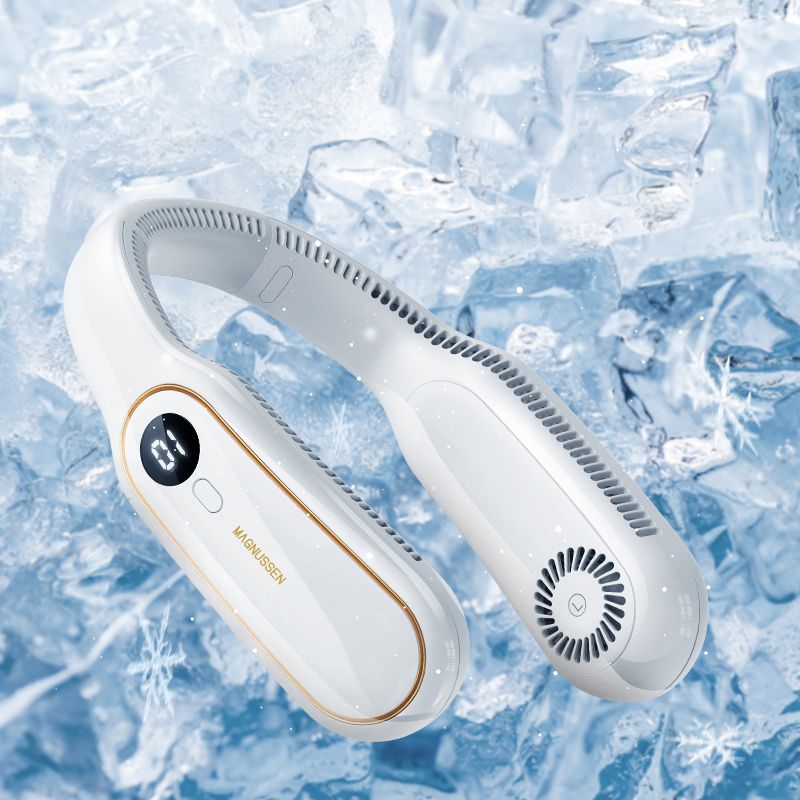 Ventilateur de cou portable blanc
