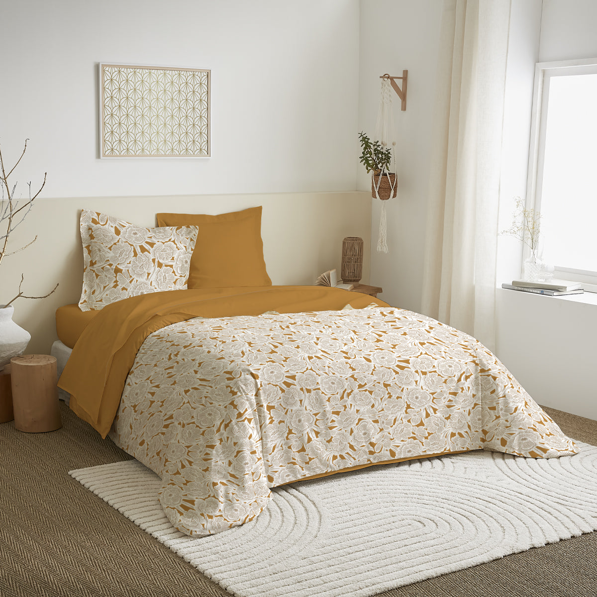 Parure de draps 4 pièces pour lit 140 x 190 cm 8 modèles au choix