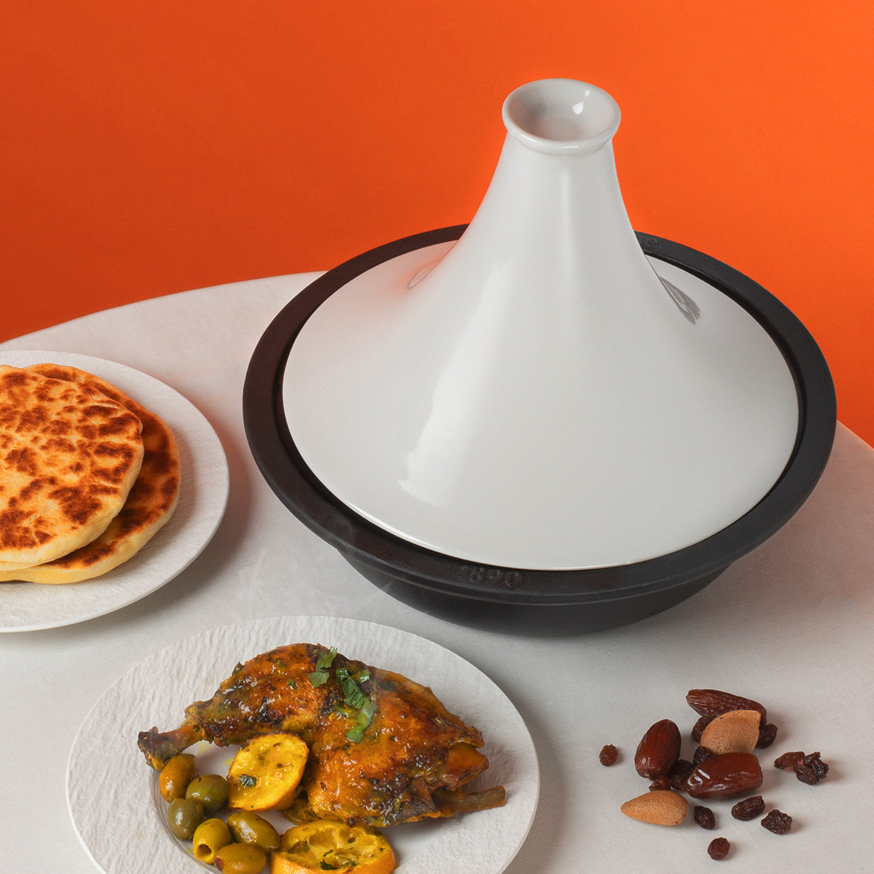 Tajine en fonte 2,5 L Beige