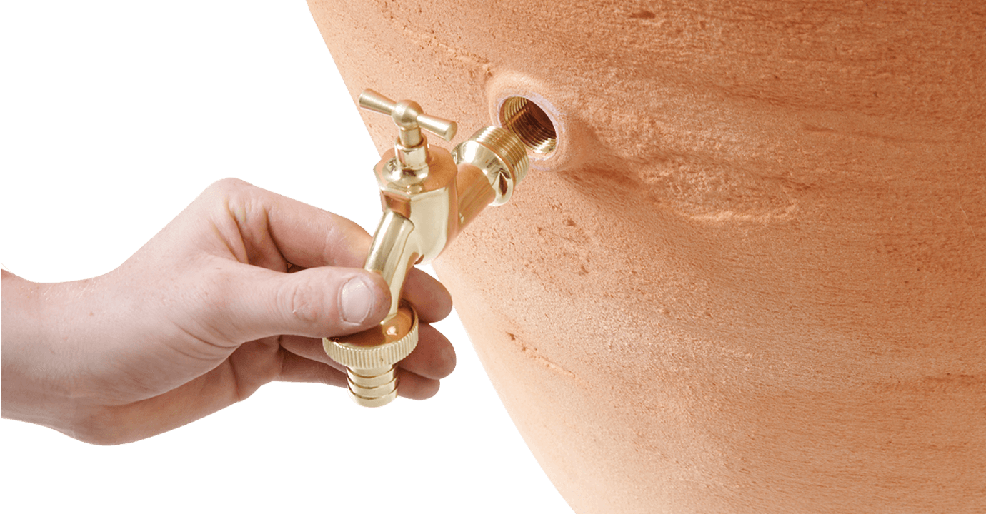 Récupérateur d´eau de pluie - Réservoir Antik amphore 250 L - Terracotta