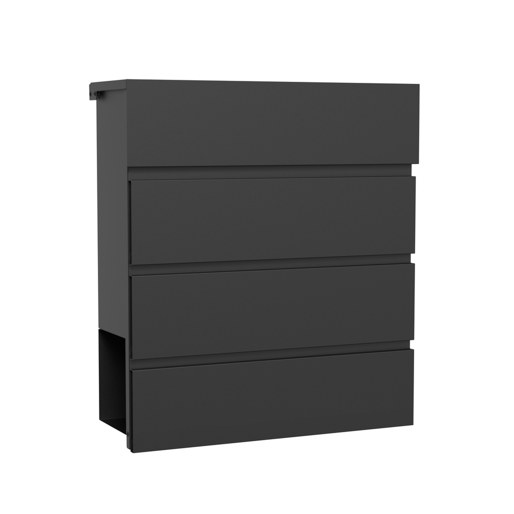 Boîte aux lettres - mat noir - Marseille