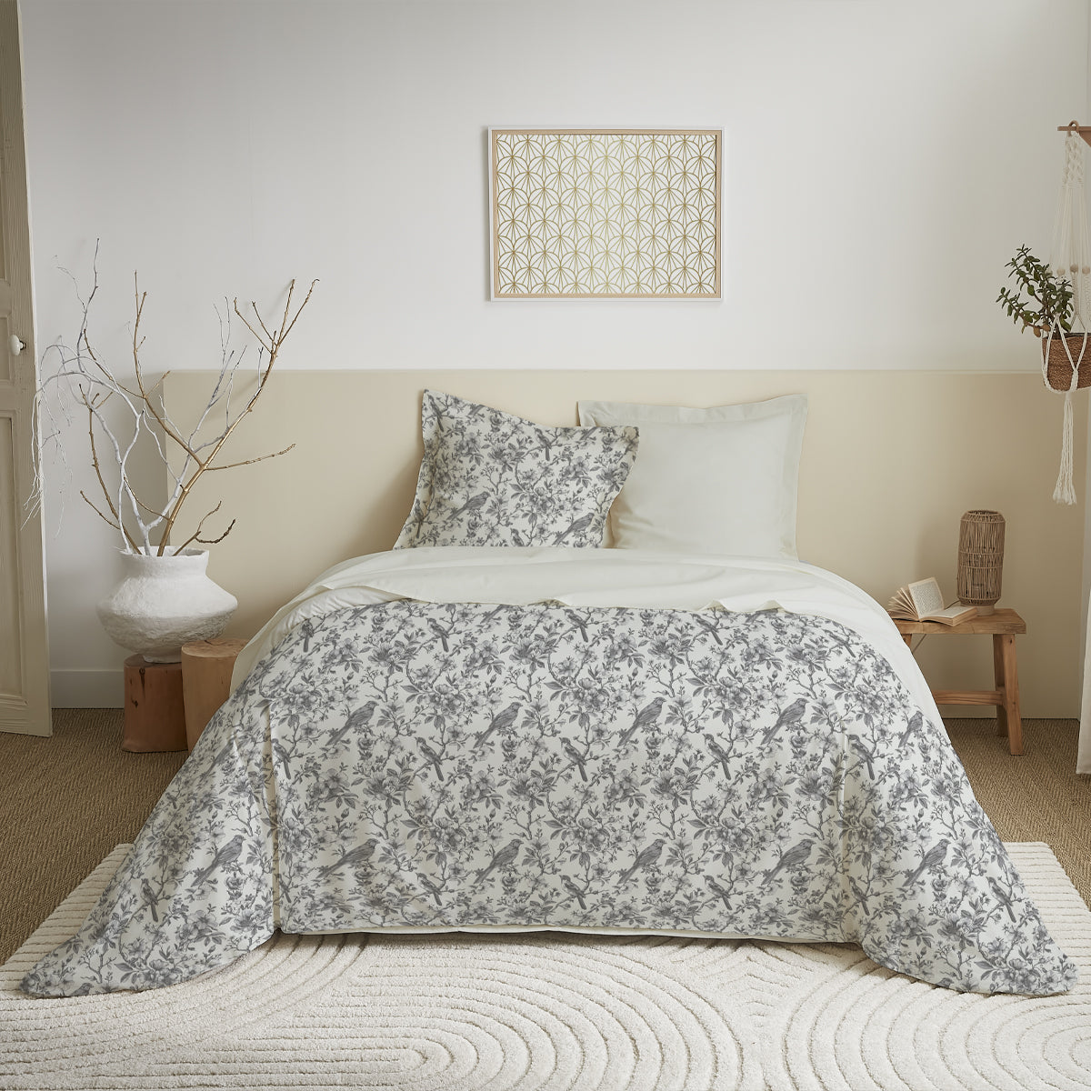 Parure de draps 4 pièces pour lit 140 x 190 cm 8 modèles au choix