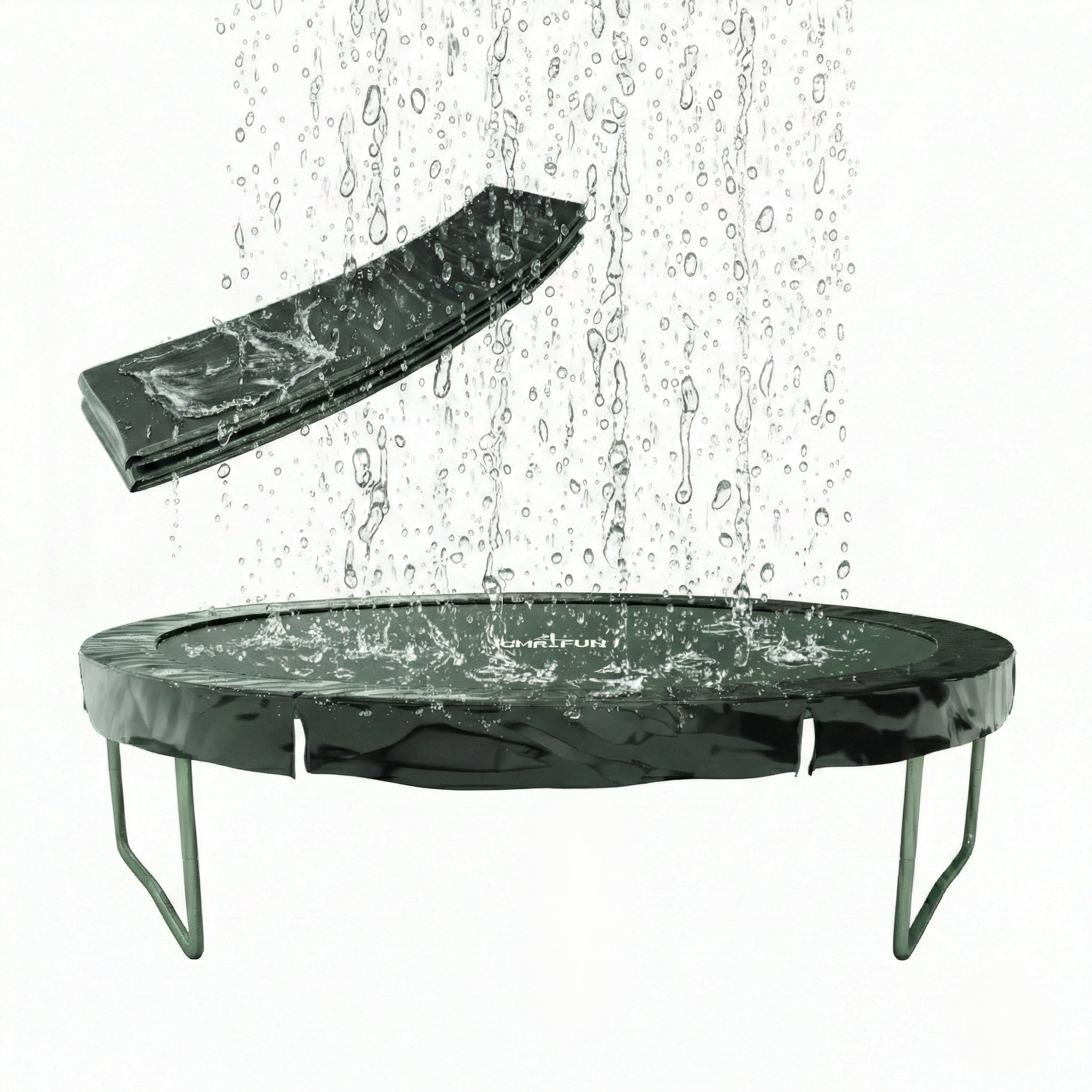 Coussin en Polyethylene pour Trampoline 6FT - 185cm - Noir