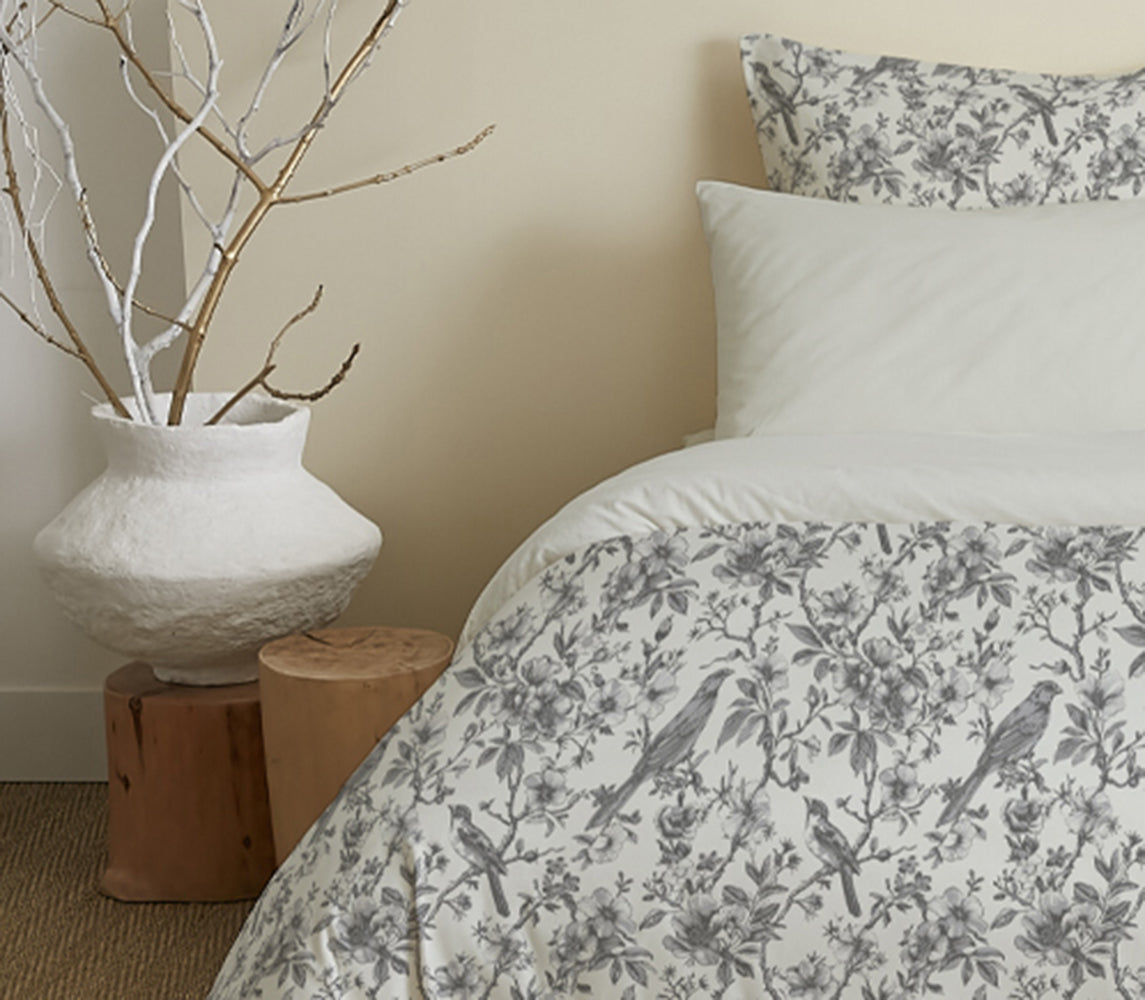 Pack 6 pièces Housse de couette Imprimé 220 x 240 cm - Drap housse 140 x 190 cm - 100% Coton 57 Fils