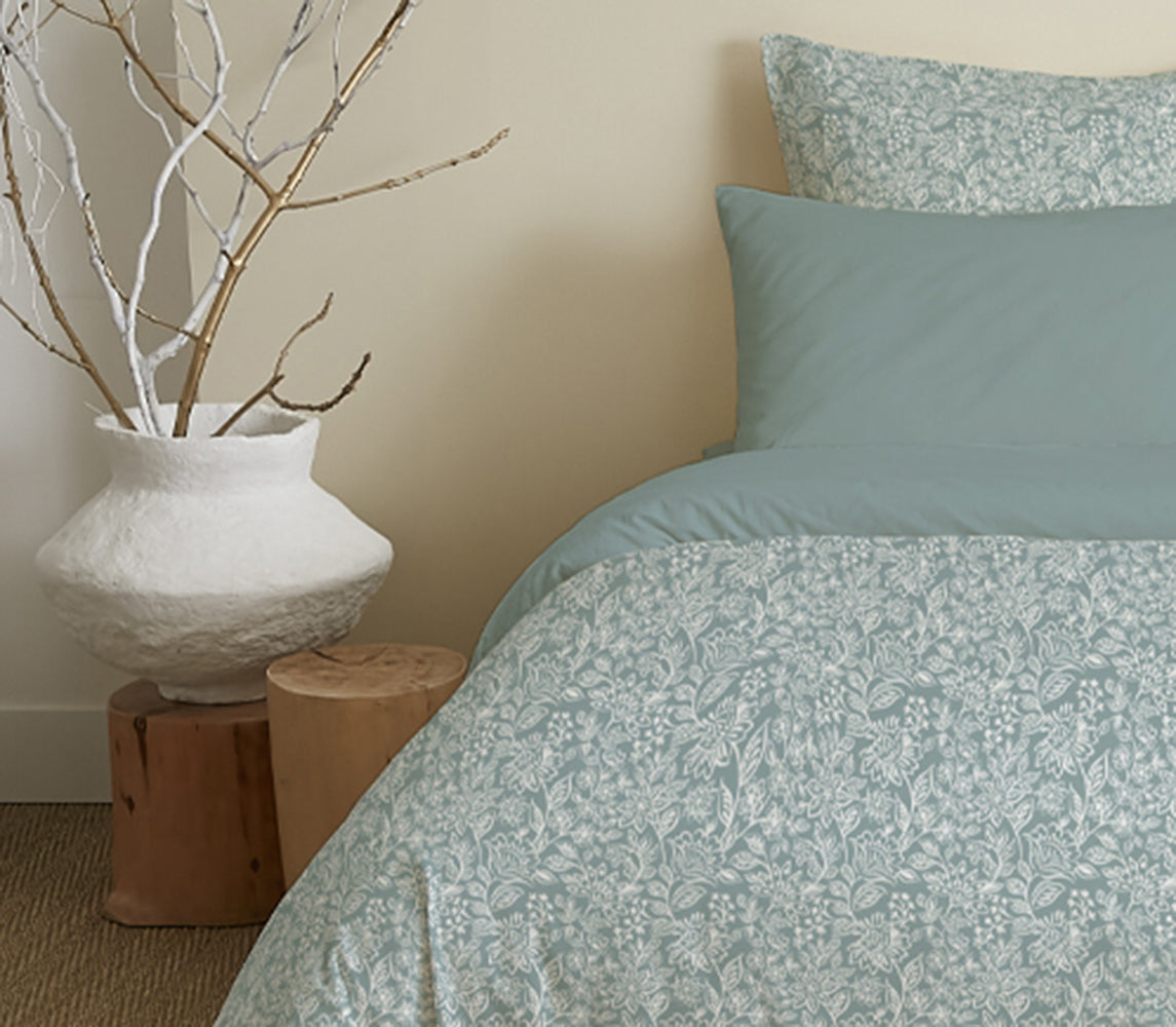 Pack 6 pièces Housse de couette Imprimé 220 x 240 cm - Drap housse 160 x 200 cm - 100% Coton 57 Fils