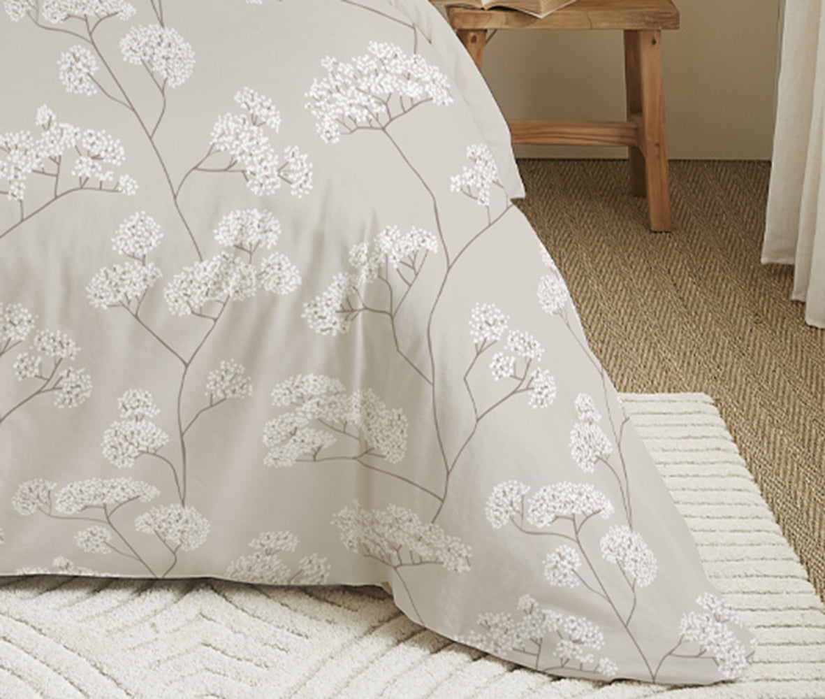 Pack 6 pièces Housse de couette Imprimé 240 x 260 cm - Drap housse 180 x 200 cm - 100% Coton 57 Fils