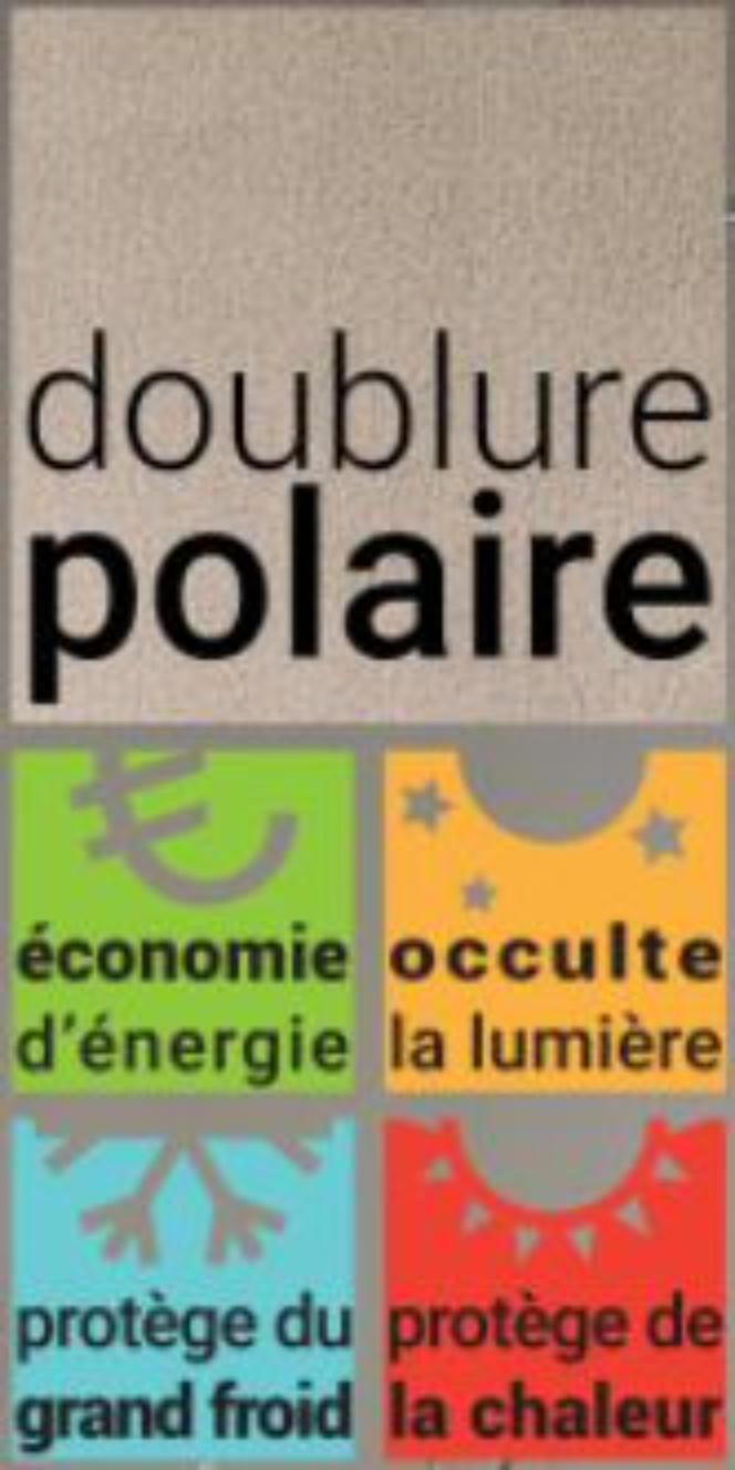 Rideau Occultant Thermique 140 x 260 cm Bleu nuit