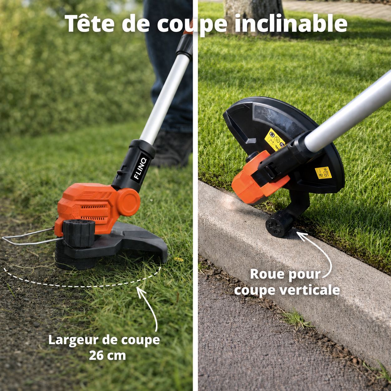 Coupe-bordures sans fil + batterie 20 V et chargeur