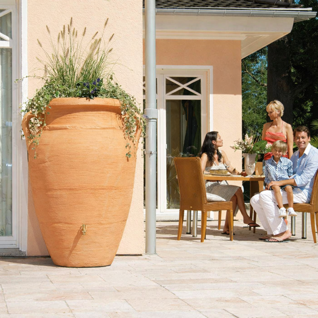 Récupérateur d´eau de pluie - Réservoir Antik amphore 250 L - Terracotta