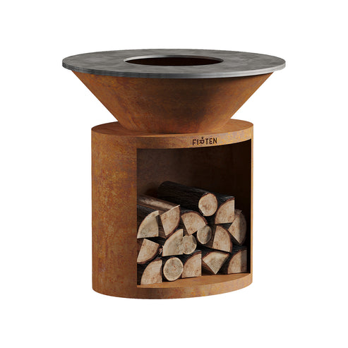 Brasero plancha Ellipse 80 Corten