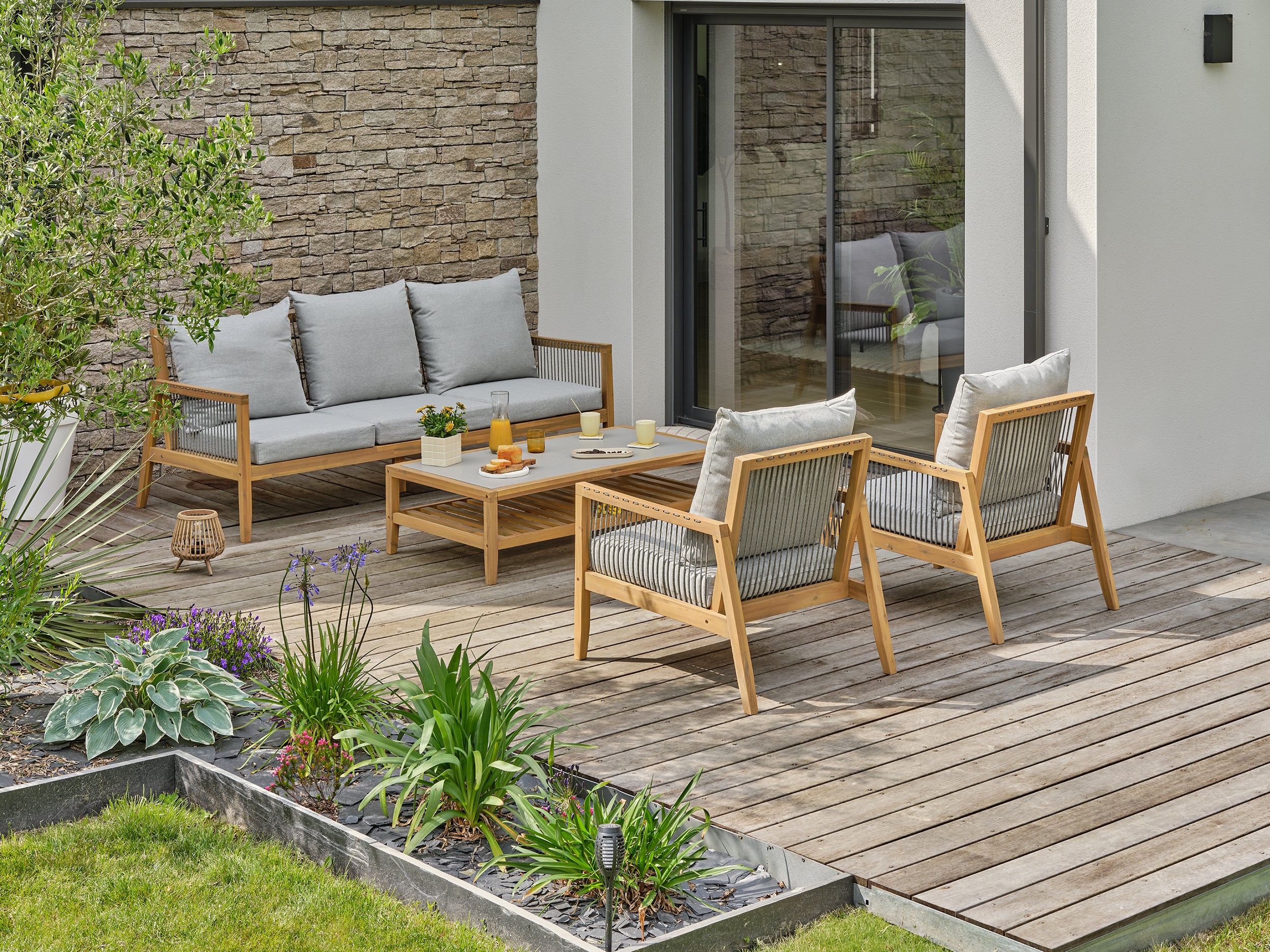 Salon bas de jardin Funa - Acacia
