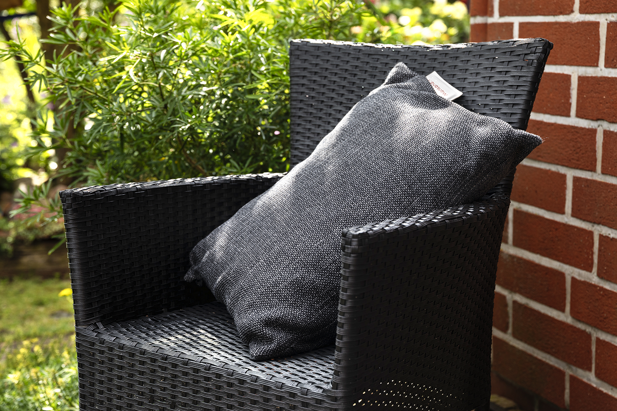 Coussin chauffant infrarouge sans fil avec batterie - Gris Foncé