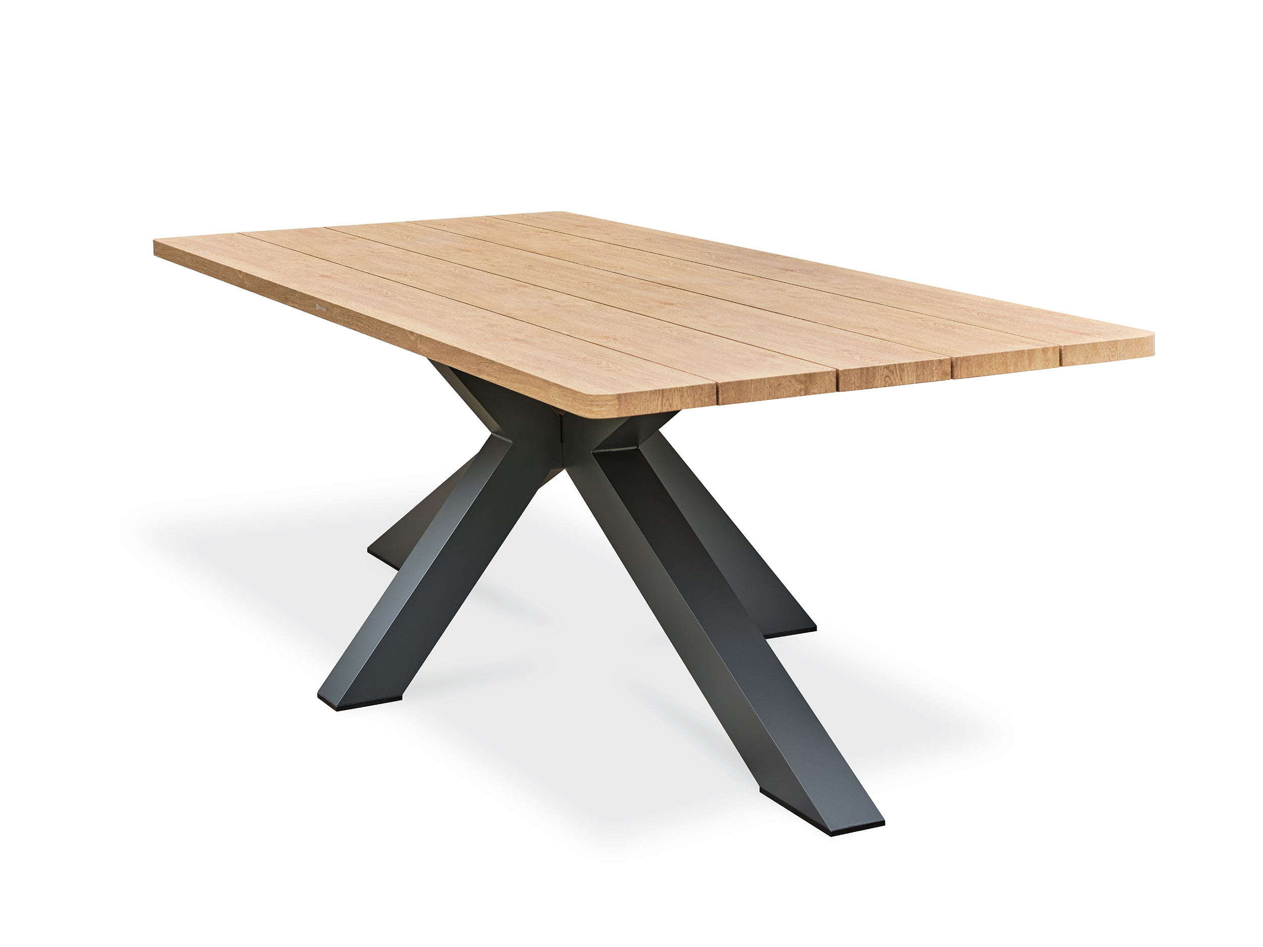 Table de jardin aluminium Kelia 8 personnes - Gris anthracite 220 cm