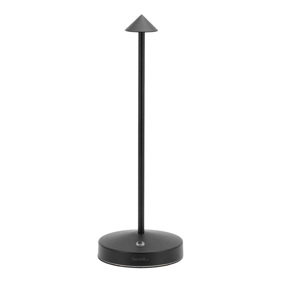 Lampe de table LED sans fil rechargeable Angelina - noire - intérieur & extérieur