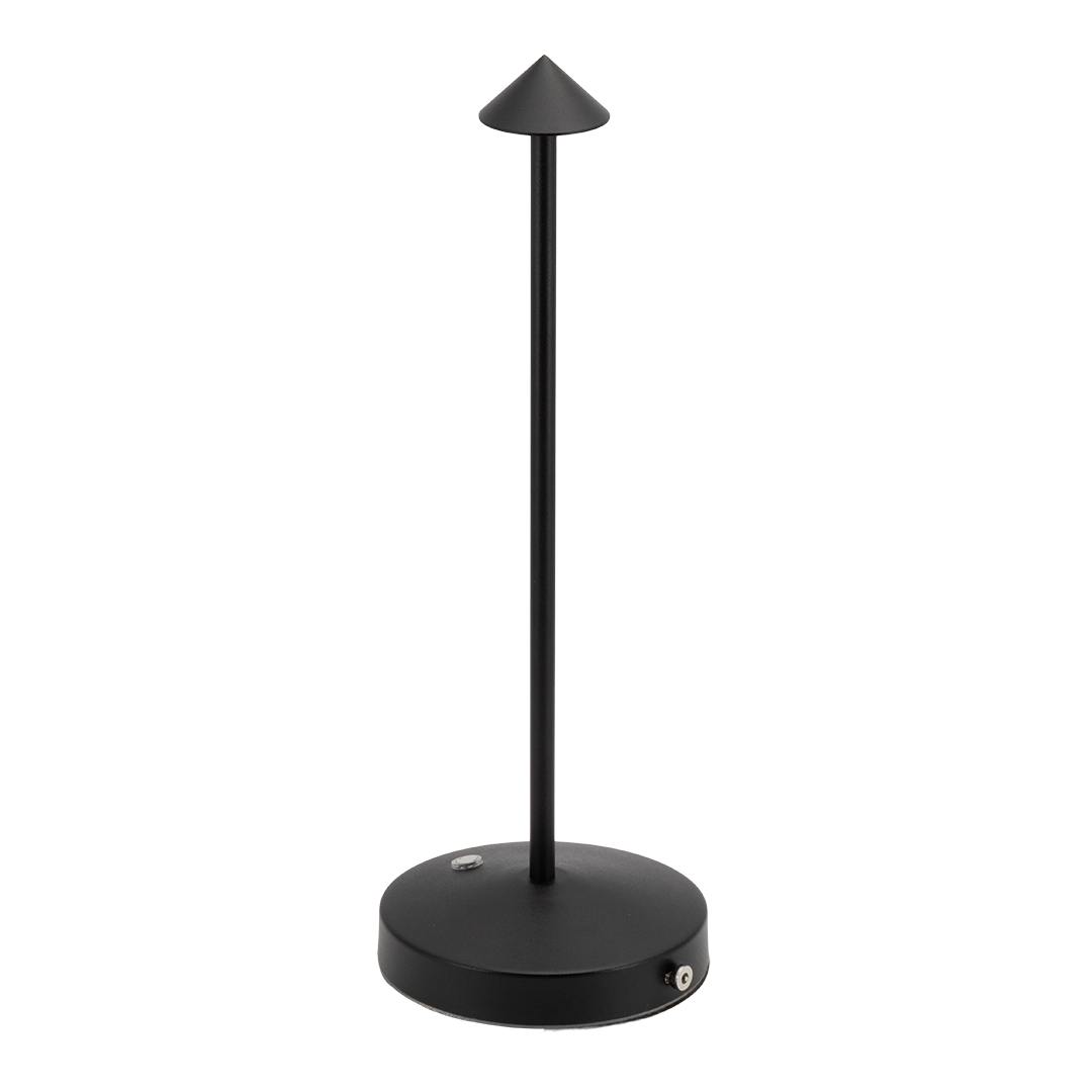 Lampe de table LED sans fil rechargeable Angelina - noire - intérieur & extérieur