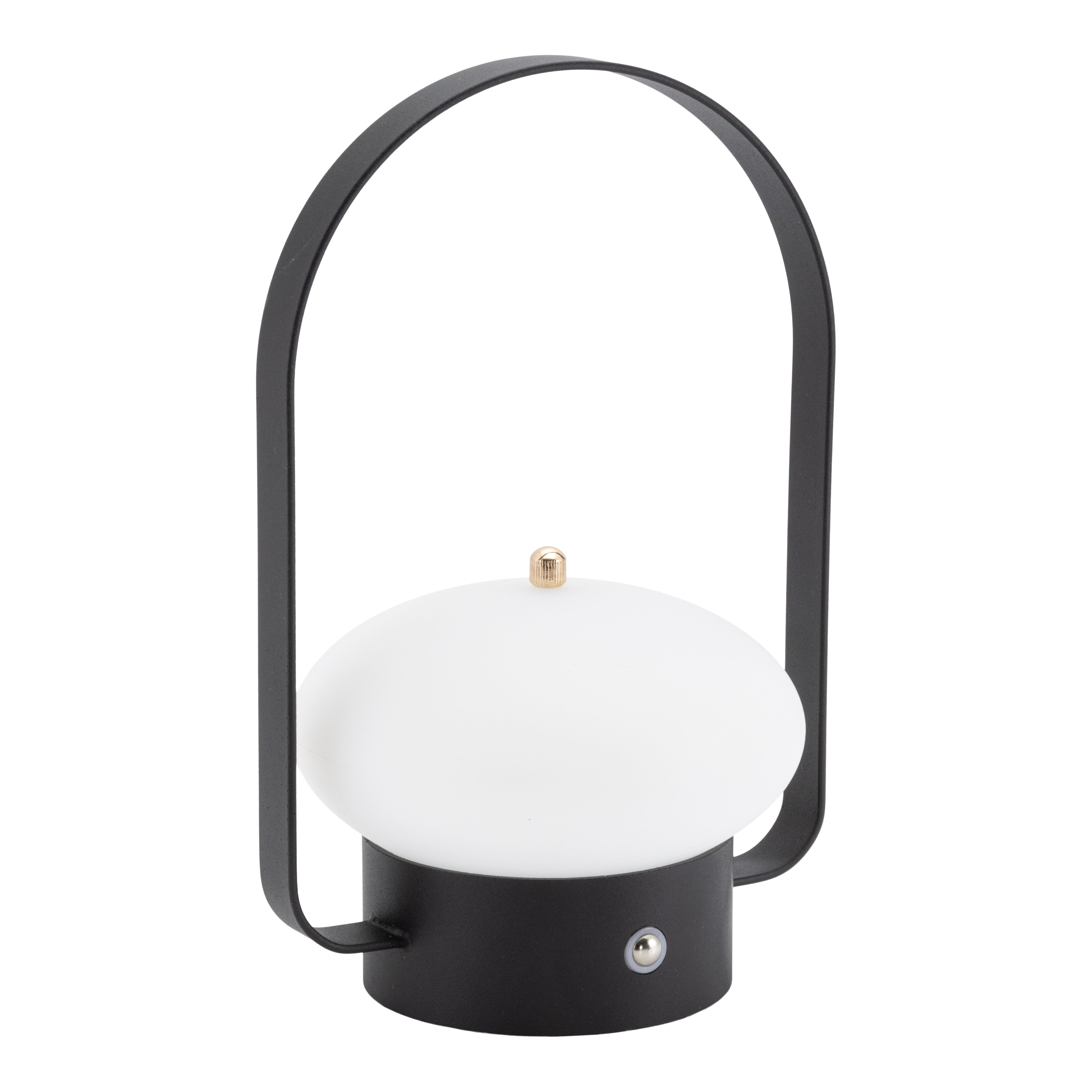 Pack 2 lampes de table LED sans fil rechargeable Barcelone - noires - intérieur & extérieur