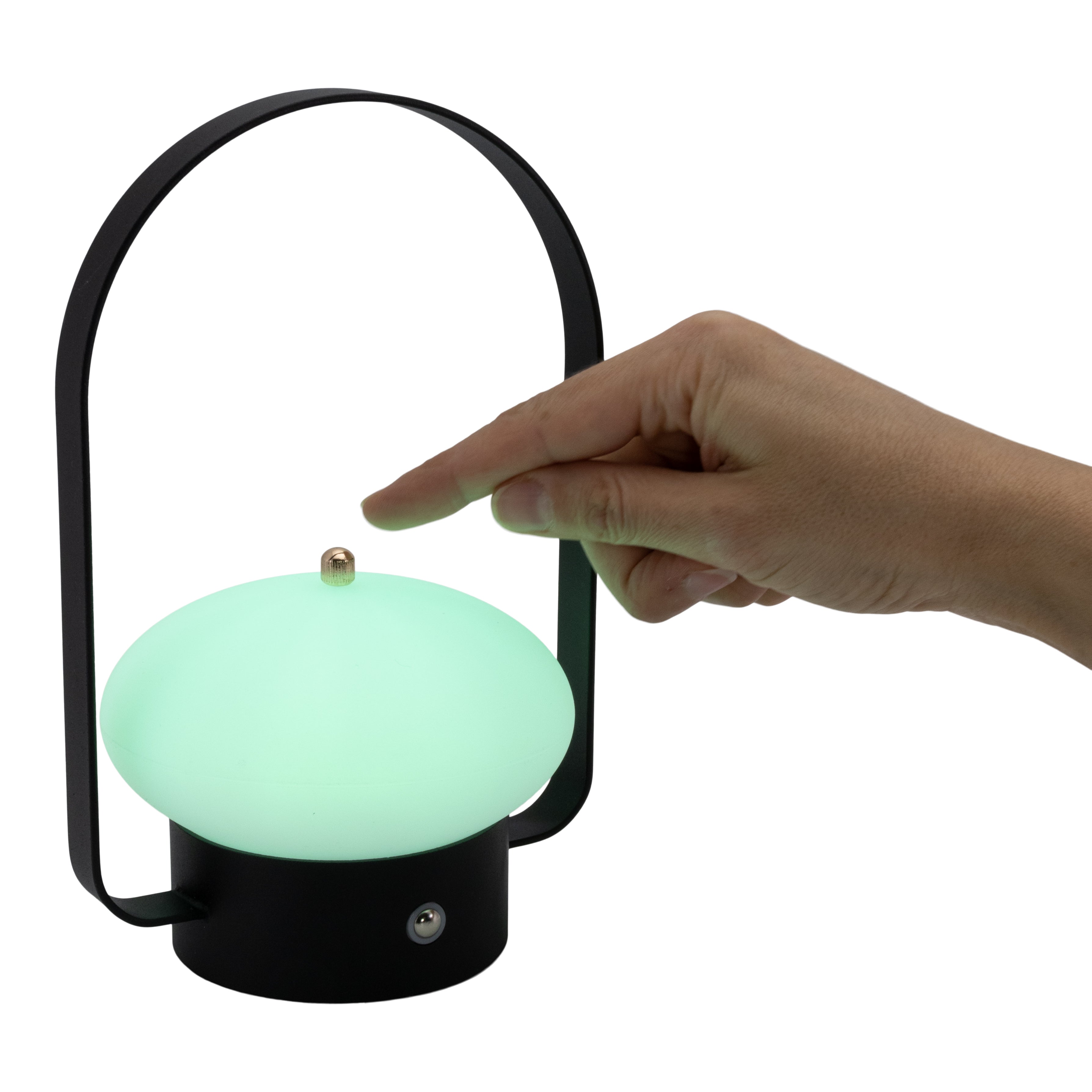 Pack 2 lampes de table LED sans fil rechargeable Barcelone - noires - intérieur & extérieur