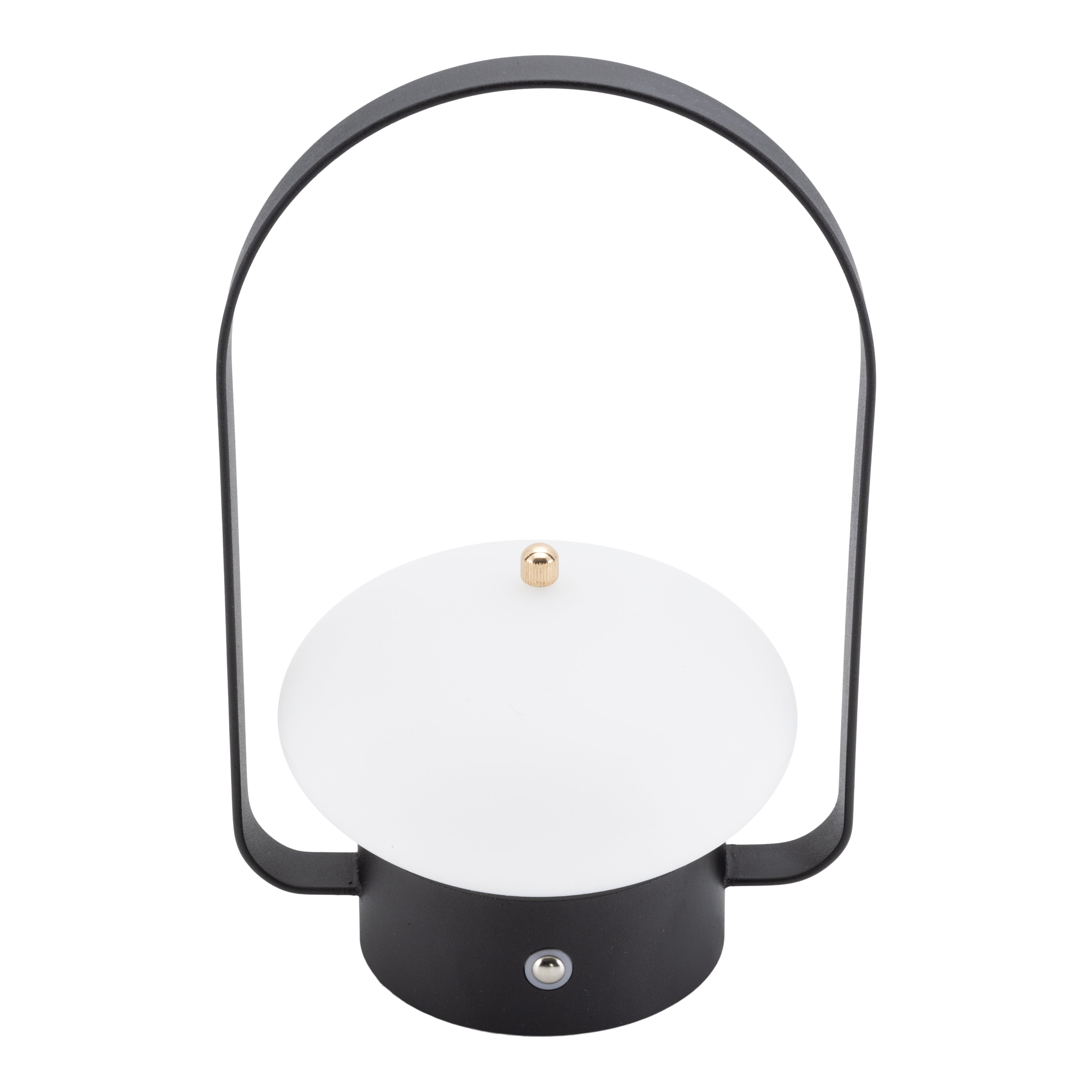 Pack 2 lampes de table LED sans fil rechargeable Barcelone - noires - intérieur & extérieur