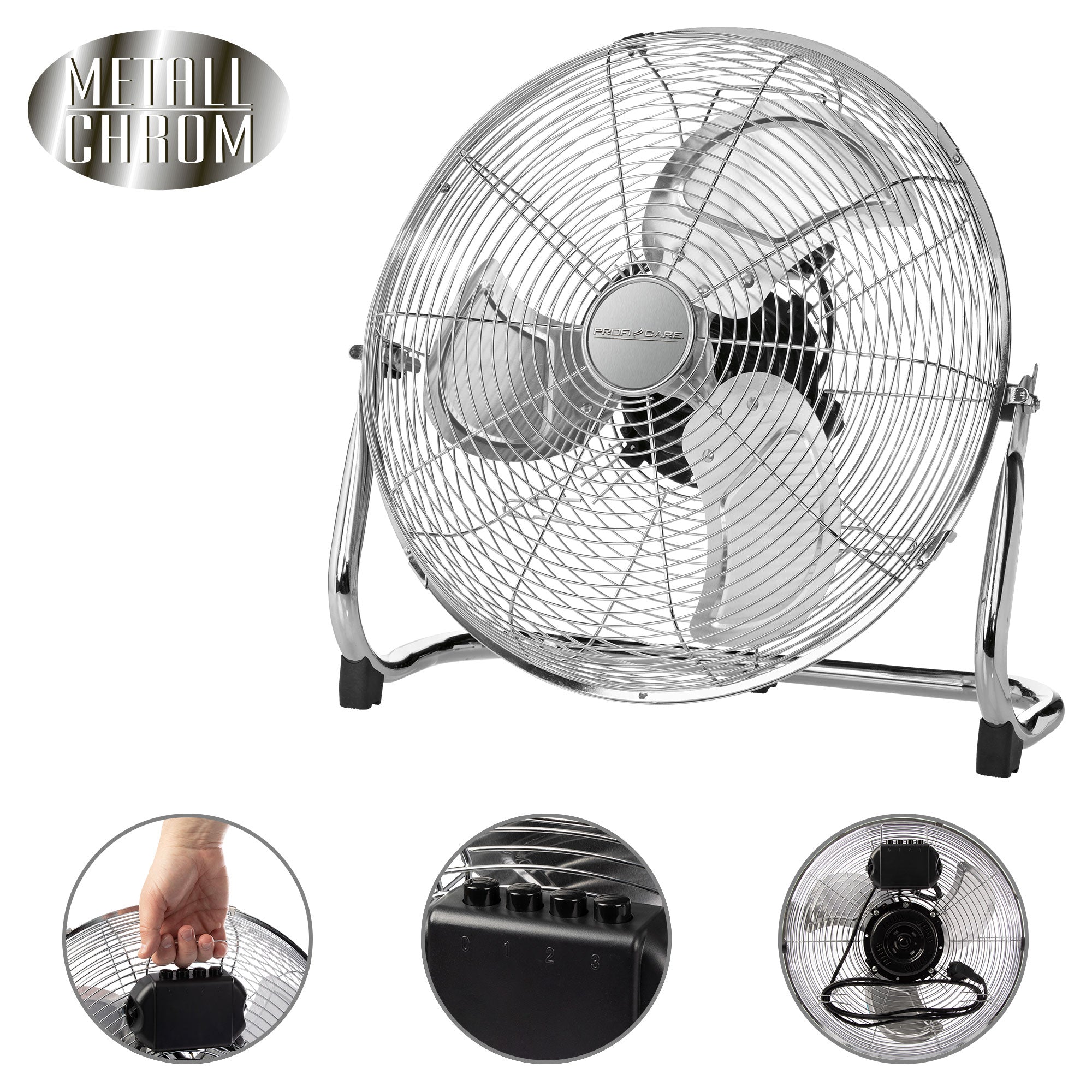 Brasseur d'air design Inox 50cm