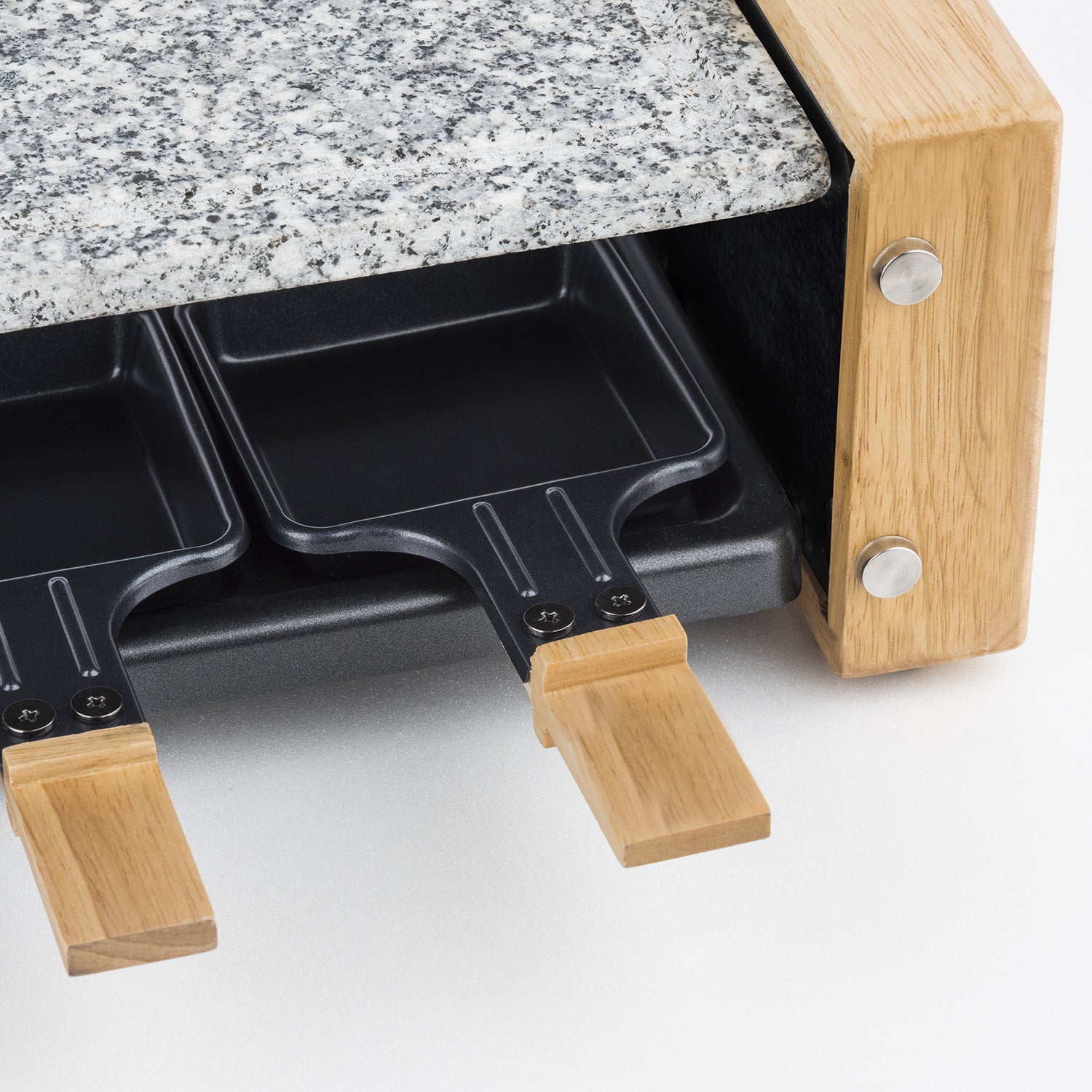 Raclette et pierre à cuire 8 personnes design bois