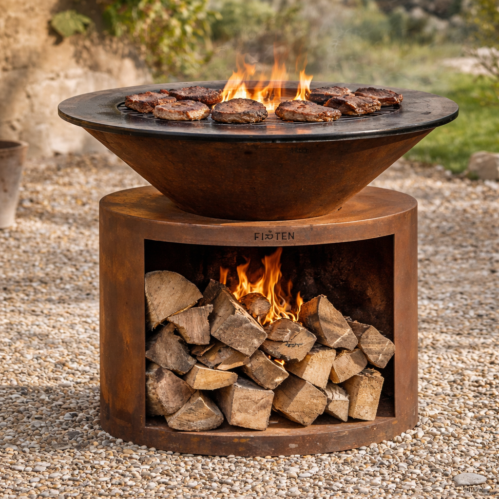 Brasero plancha Ellipse 80 Corten