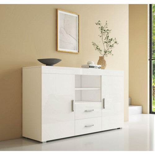 Buffet couleur blanc - 140 X 82 cm - Randy