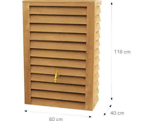 Récupérateur d´eau de pluie Woody Jr - Réservoir 300 L - Bois clair