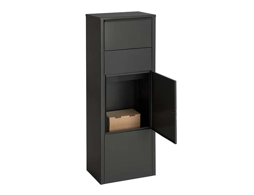 Boîte aux lettres pour paquets Hannovre noire mat