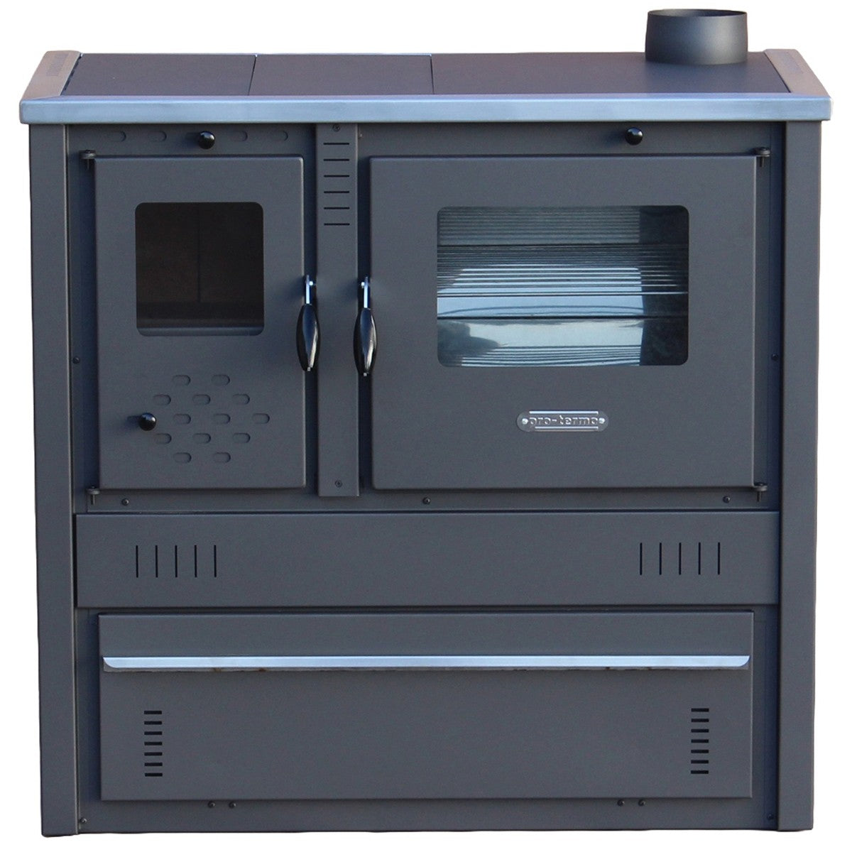Cuisinière à bois A+ 10 kW poêle à bois avec four Evacuation gauche Ø150 mm