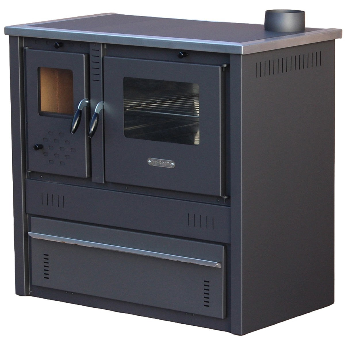 Cuisinière à bois A+ 10 kW poêle à bois avec four Evacuation gauche Ø150 mm