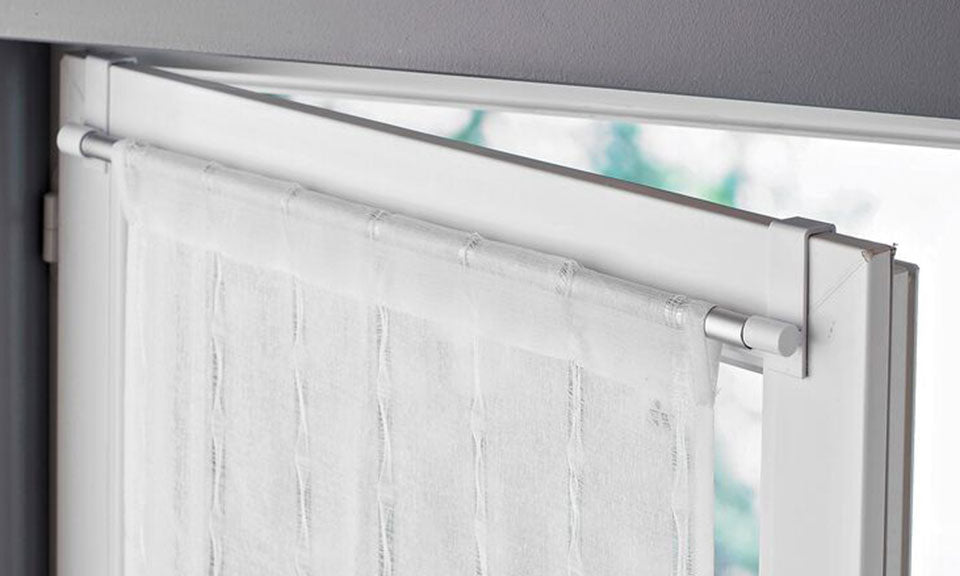 Lot de 4 tringles extensibles pour fenêtre prêtes à poser - 60-105 cm