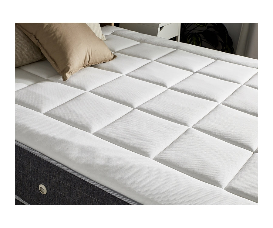 Ensemble 160X200 cm Matelas 30 cm à ressorts 7 zones + Mémoire de forme + Sommier KING STYLE Fabriqué en France