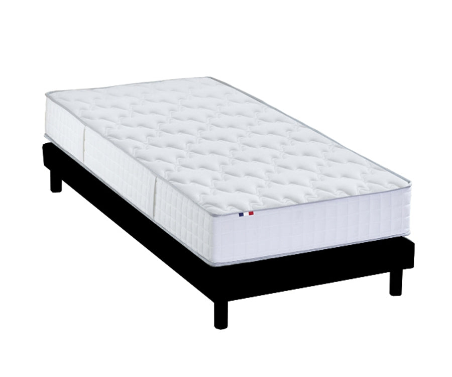 Pack matelas 24 cm sommier 90x200 cm