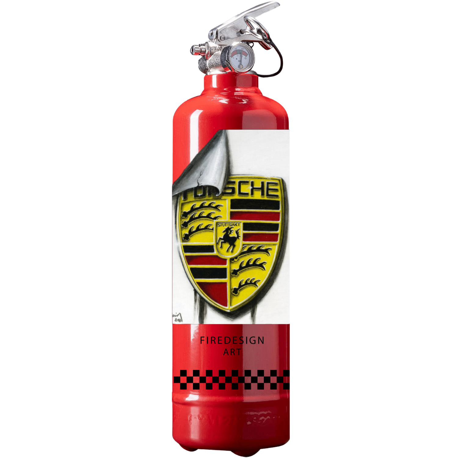 Extincteur 1kg PORSCHE STUTTGART ROUGE