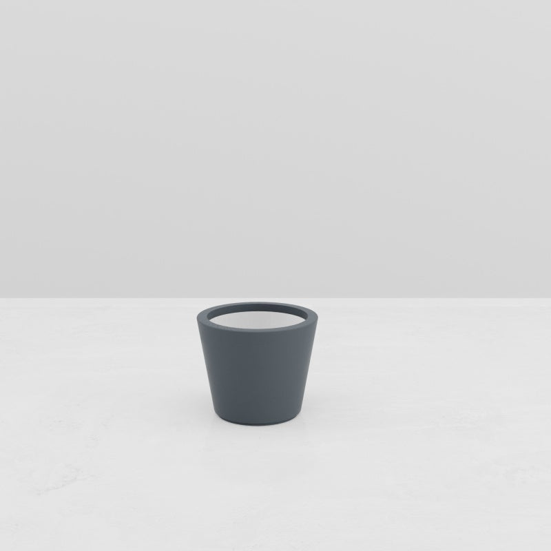 Jardinière ronde Rhea - diam. 600 x 500 mm - Gris anthracite