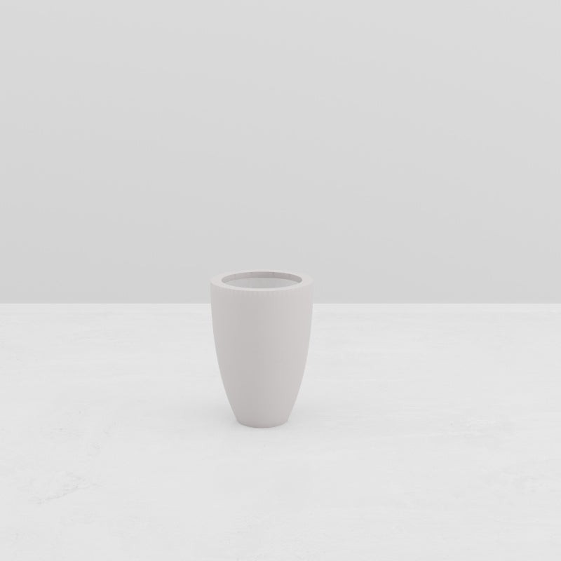 Jardinière en ogive Bora - diam. 500 x 700 mm - Blanc pur