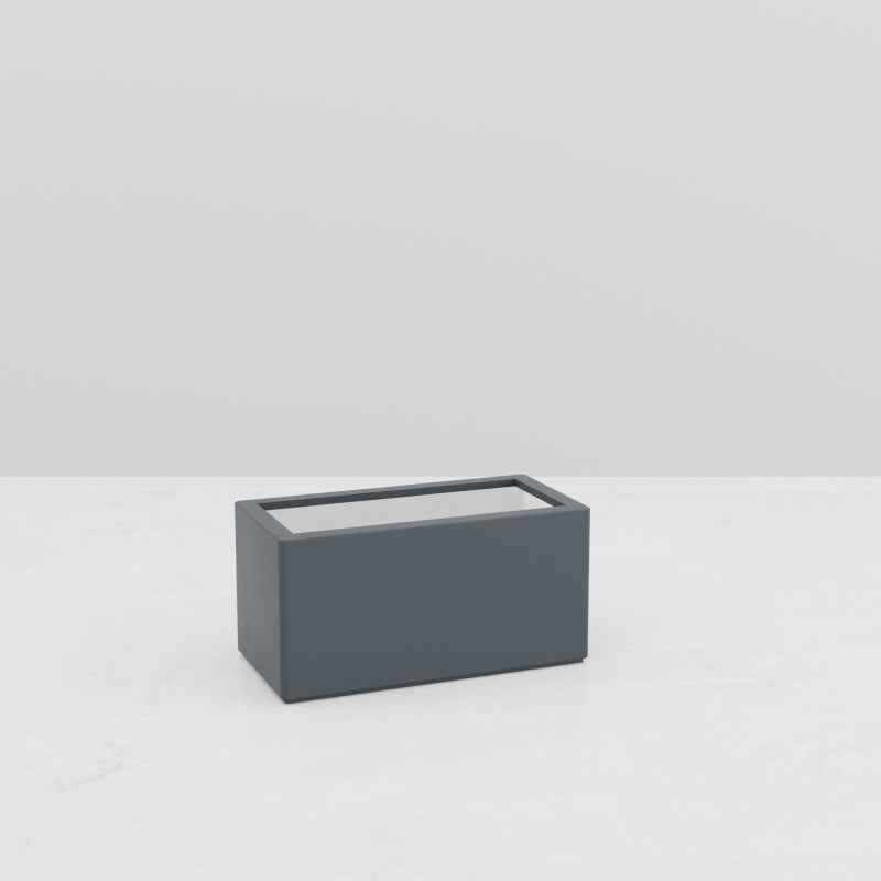 Jardinière rectangulaire Gaia - 1000 x 500 x 500 mm - Gris anthracite