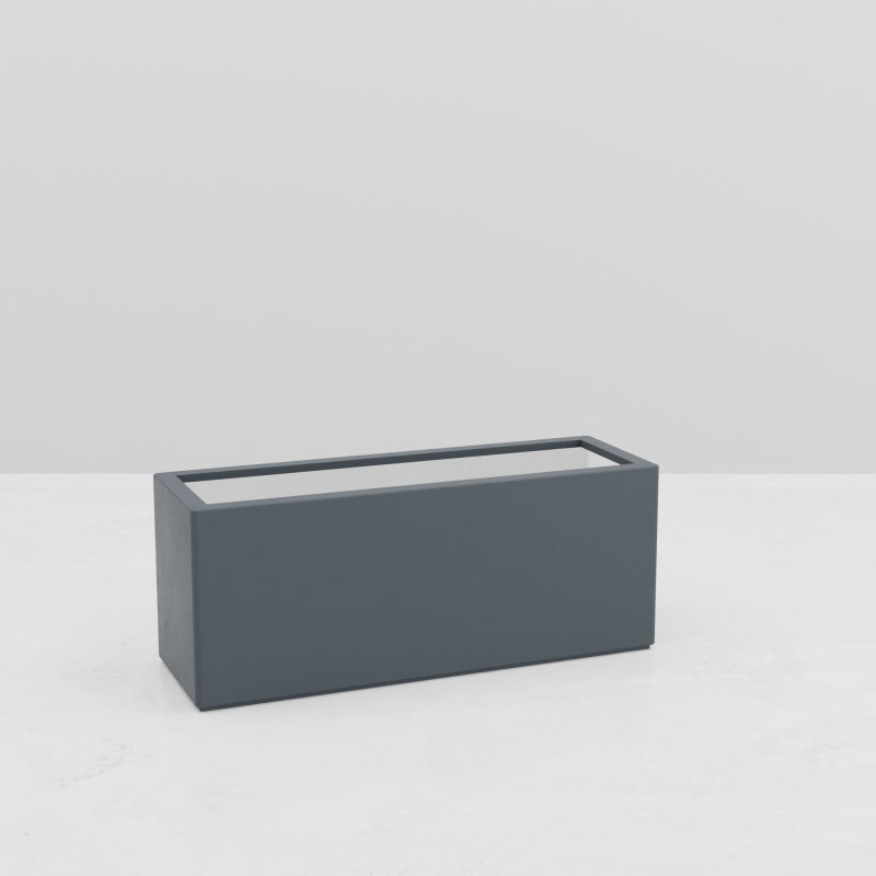 Jardinière rectangulaire Gaia - 1500 x 500 x 600 mm - Gris anthracite